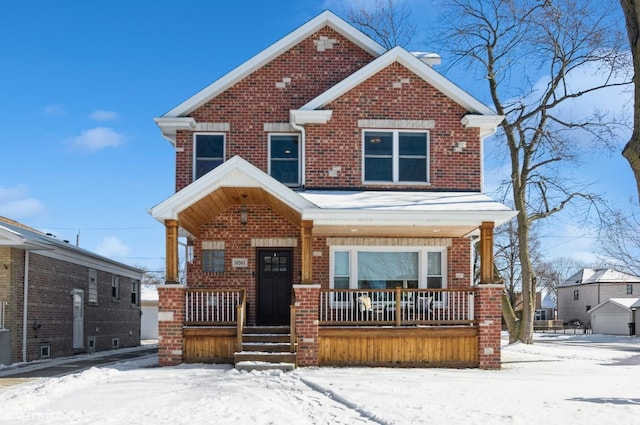 view of front of house with a porch