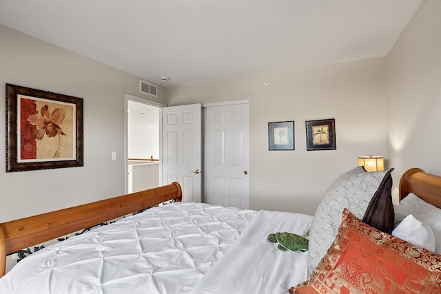 bedroom with a closet