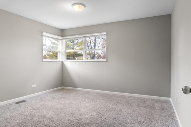 view of carpeted empty room