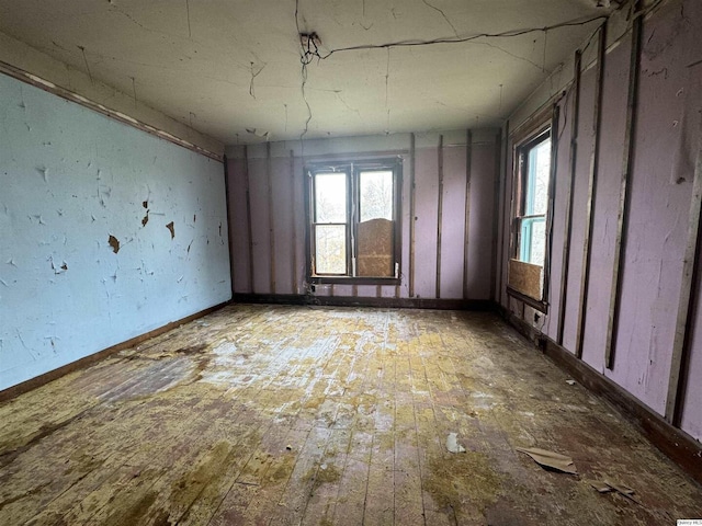 misc room with wood-type flooring