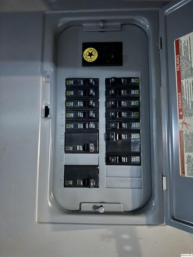 utility room featuring electric panel