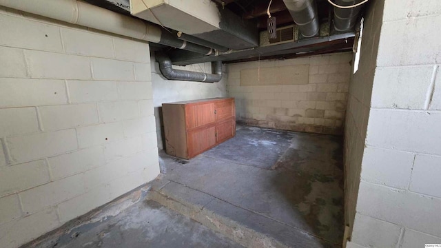 view of basement