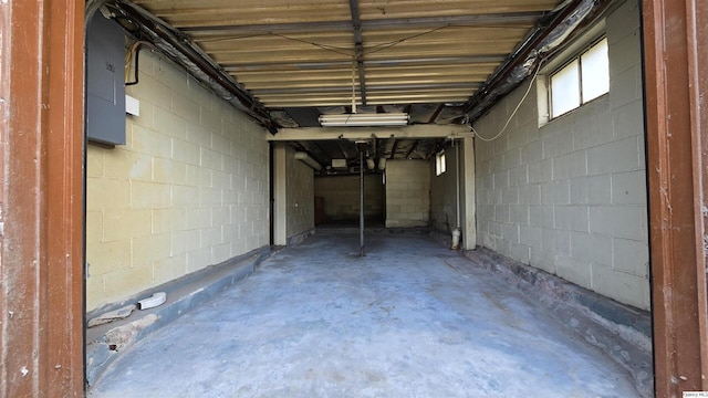 view of basement