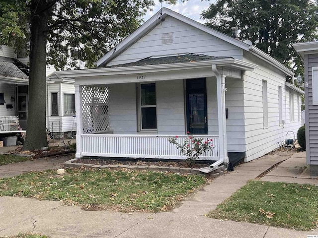 bungalow-style house featuring a porch