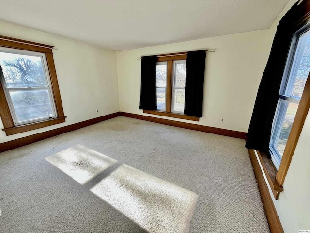 view of carpeted empty room