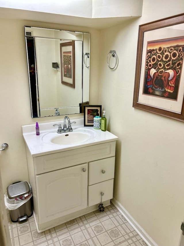 bathroom with vanity