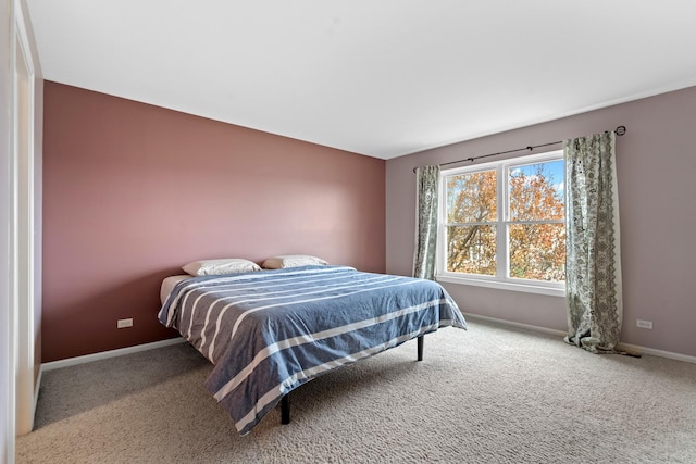 bedroom featuring carpet floors