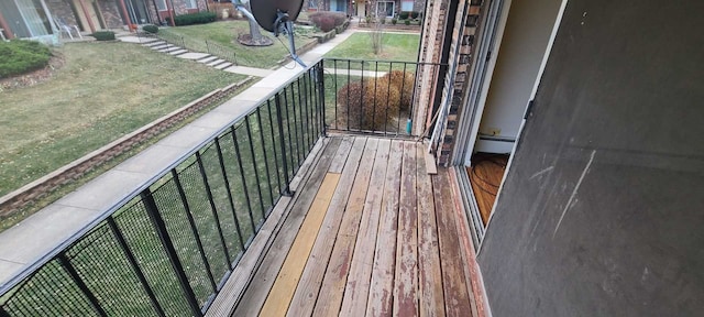 balcony featuring baseboard heating