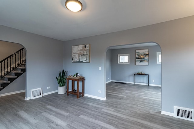 interior space featuring hardwood / wood-style flooring