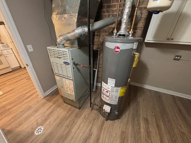 utilities with heating unit and water heater