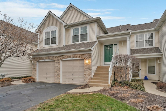 view of front of house featuring a garage