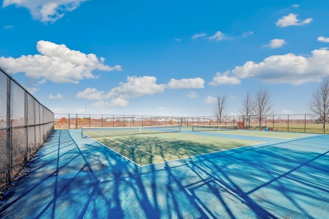 view of tennis court