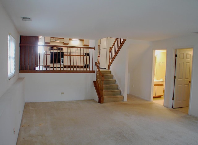 interior space with light carpet