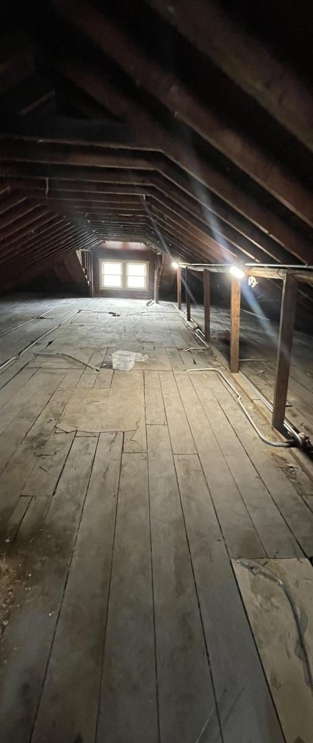 view of attic