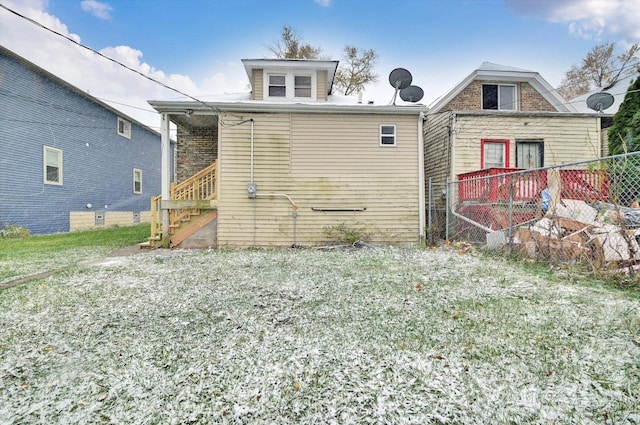 view of rear view of property