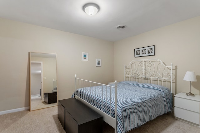 bedroom with carpet floors