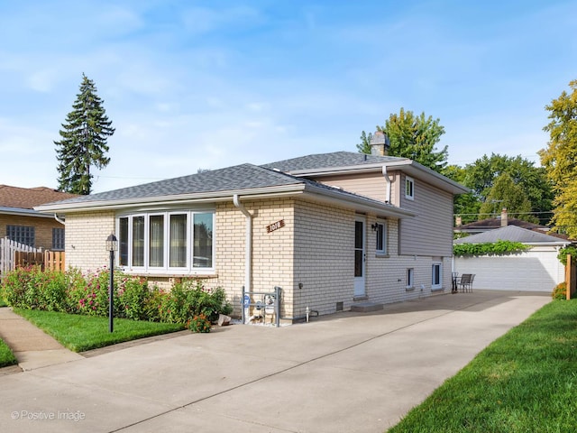 view of home's exterior featuring a yard