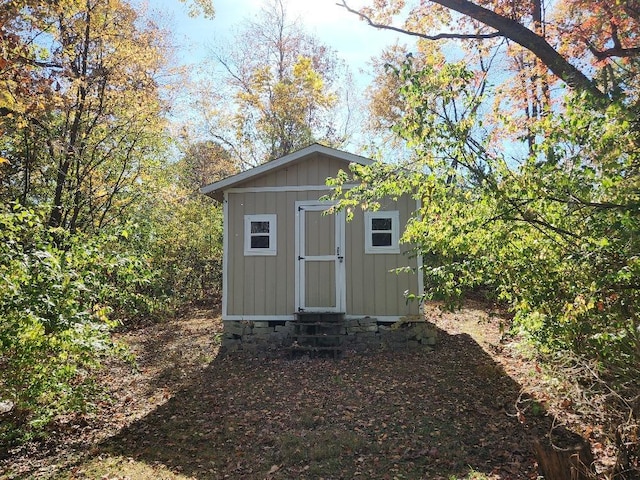 view of outdoor structure