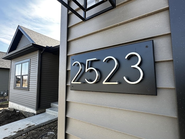 2523 Marble, Normal, IL 61761 - exterior details with gutters and a downspout