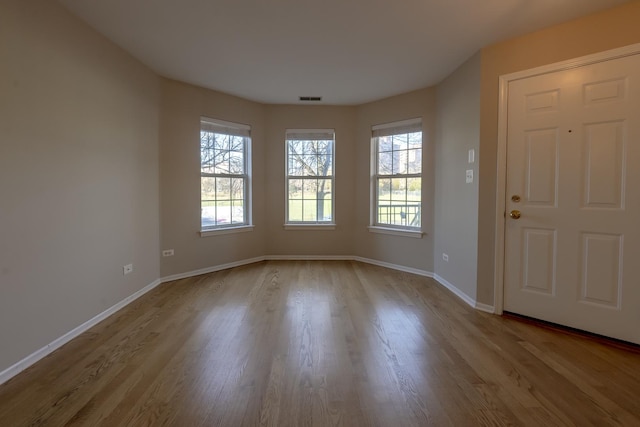 entrance foyer featuring light hardwood / wood-style flooring