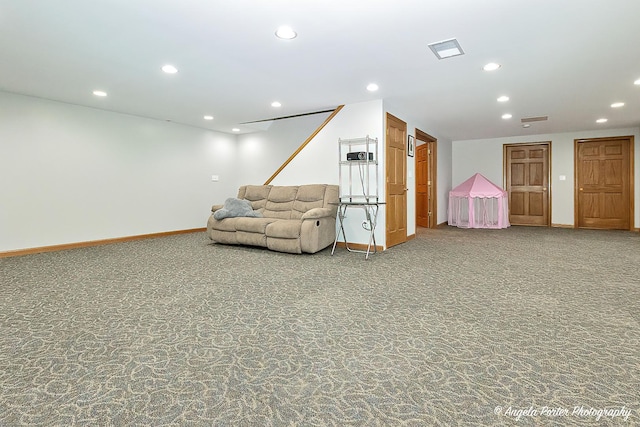 playroom featuring carpet flooring