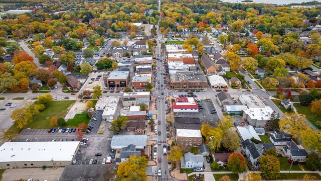 drone / aerial view