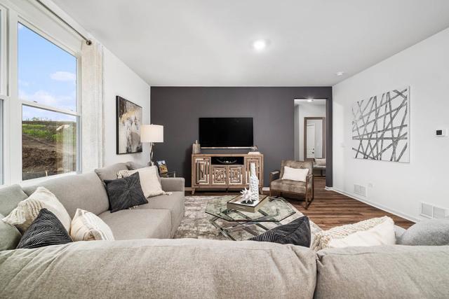 living room featuring hardwood / wood-style flooring