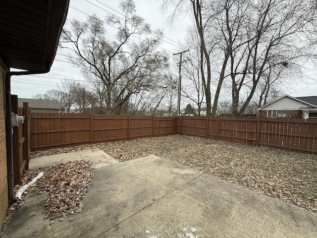 view of yard featuring a patio