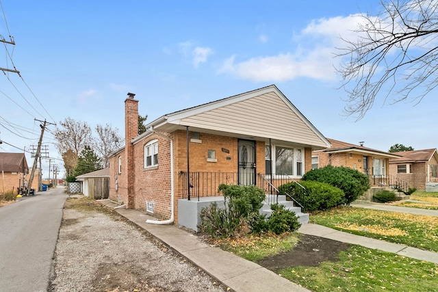 view of bungalow-style house