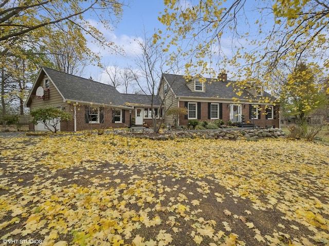 view of cape cod home