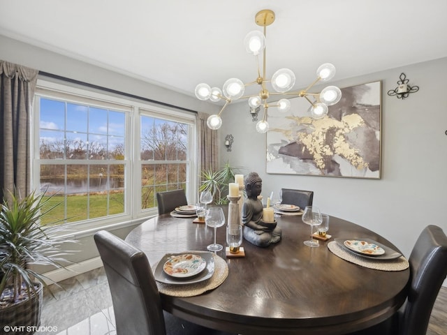 view of dining area