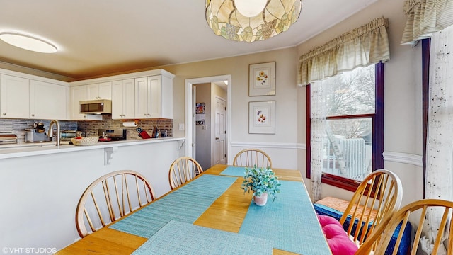 view of dining room