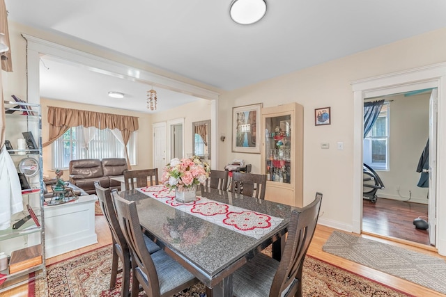 dining room featuring hardwood / wood-style floors