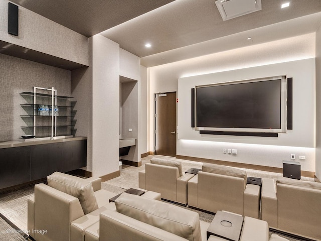 view of home theater room