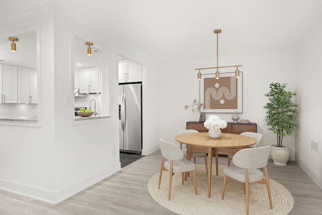 dining room featuring hardwood / wood-style floors