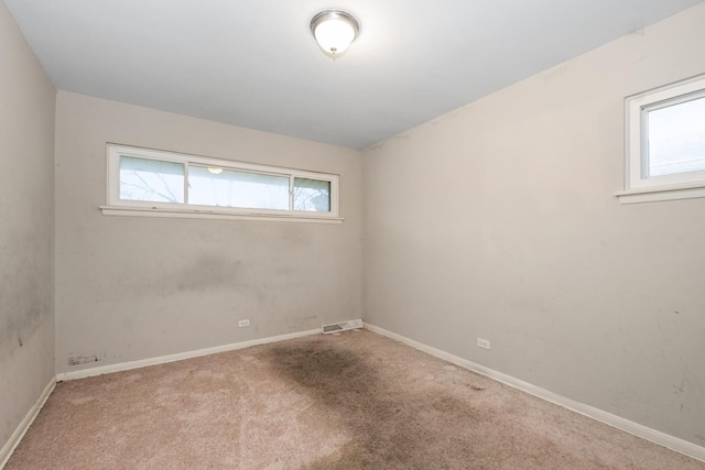 view of carpeted empty room