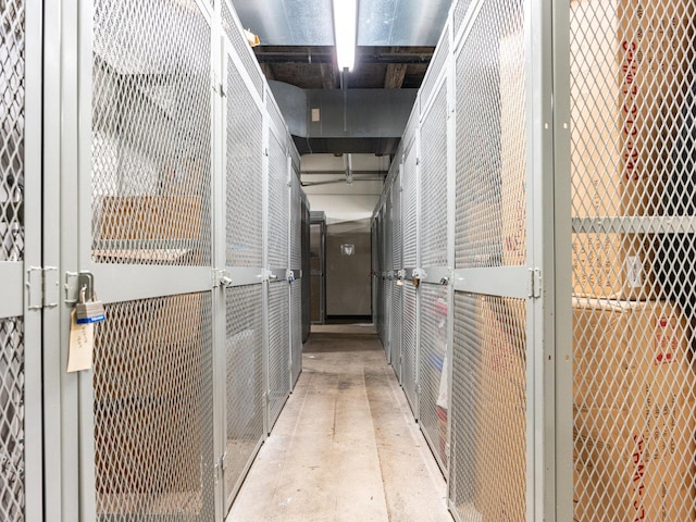 view of storage room