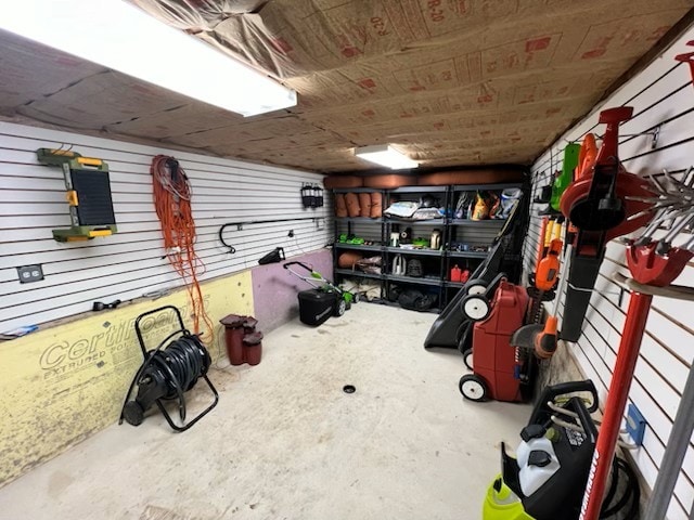 view of storage room