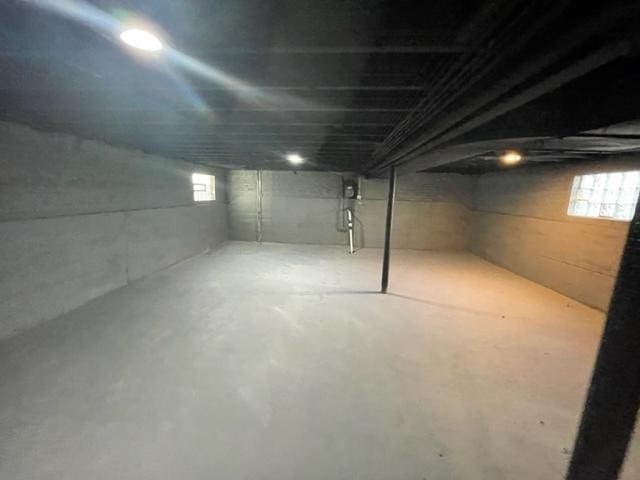 view of basement