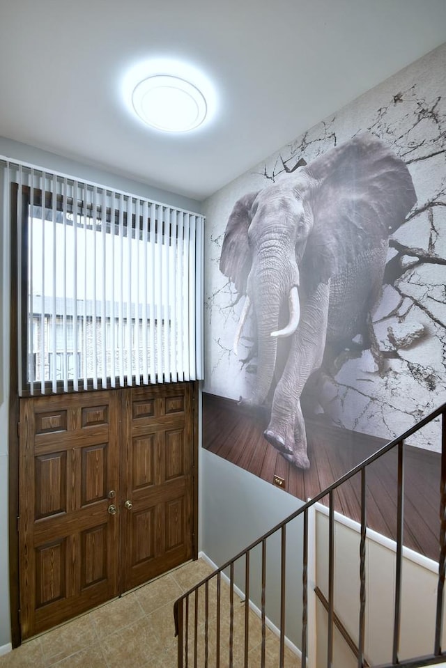 view of tiled entryway