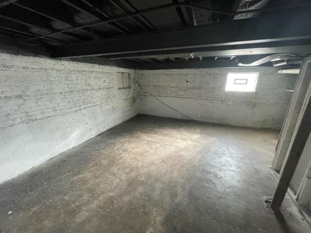 view of basement