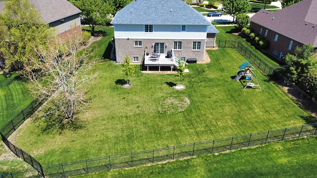 aerial view of property and surrounding area