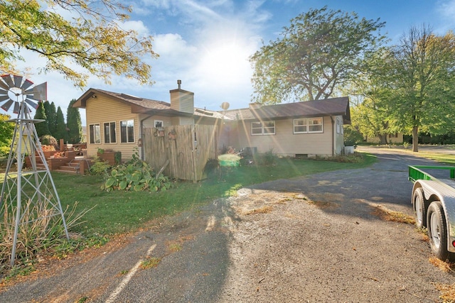 view of front of home