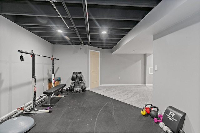 view of exercise room