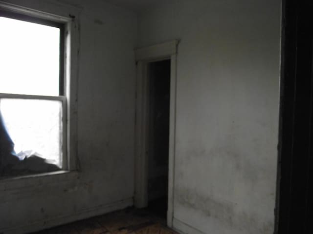 view of spare room