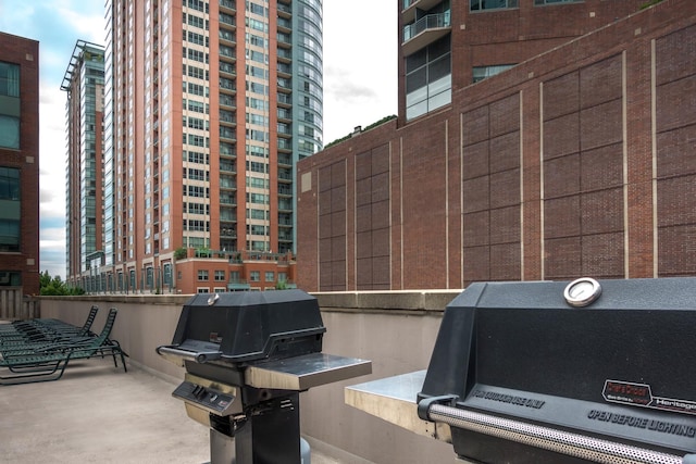 exterior space featuring concrete flooring