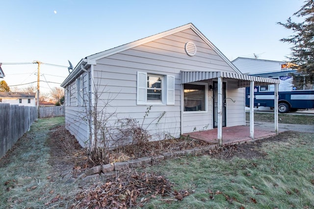 view of bungalow-style home