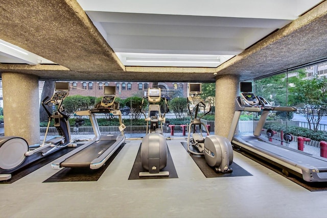 view of exercise room