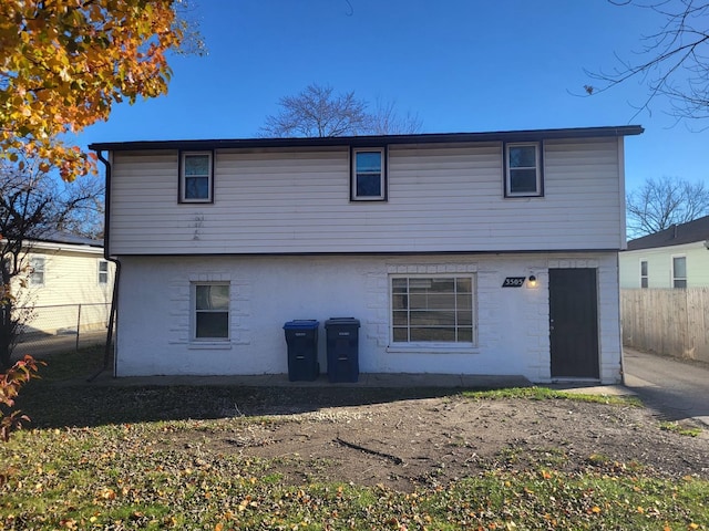 view of rear view of property