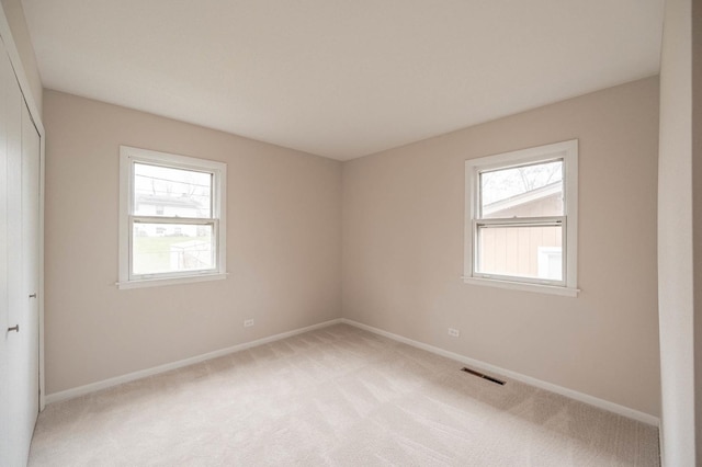 view of carpeted empty room